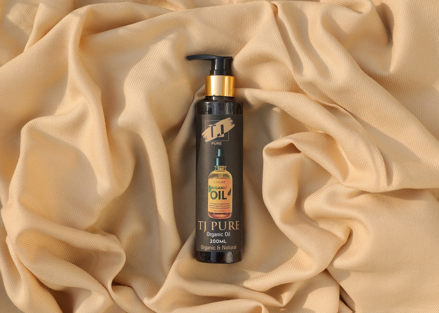 TJ PURE Organic Hair Oil Bottle 200ml
