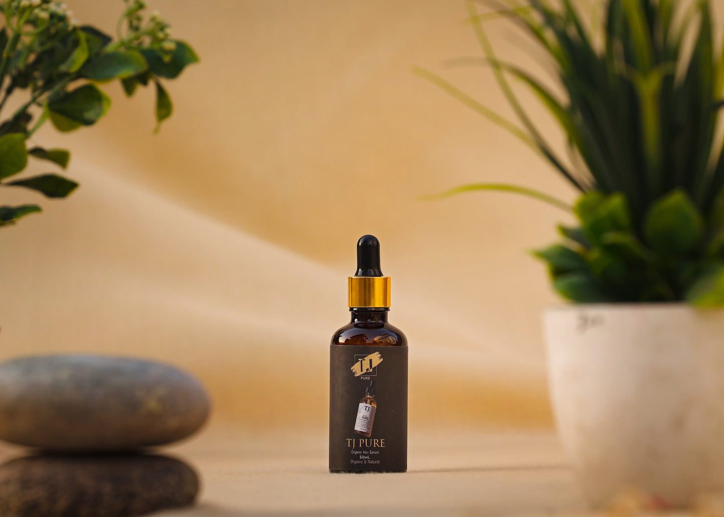 TJ PURE Organic Hair Serum Bottle 30ml