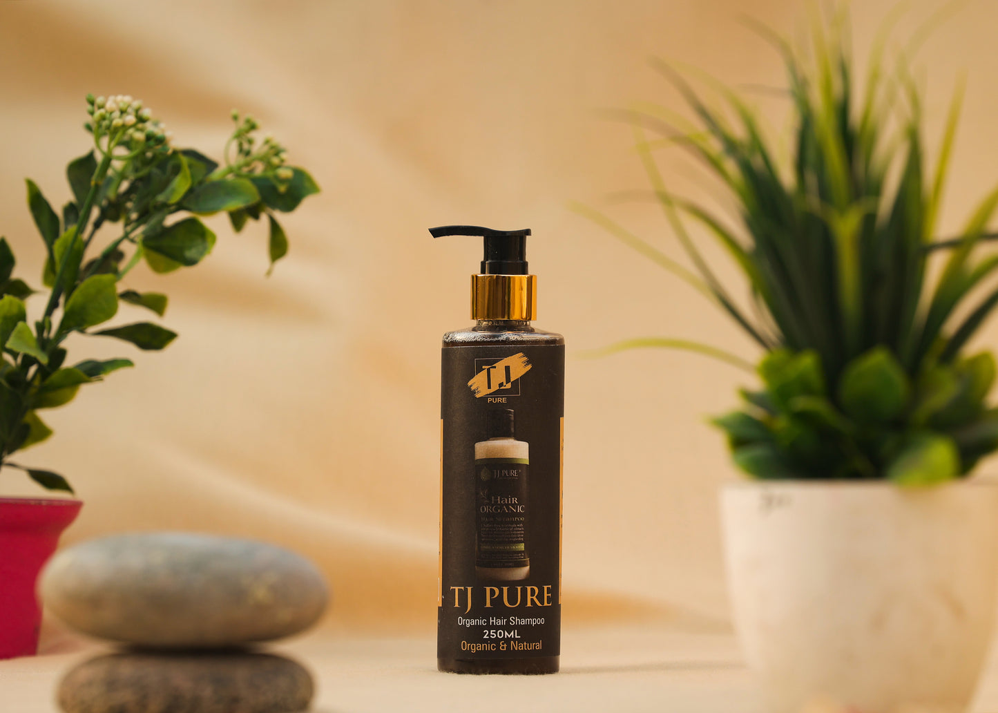  TJ PURE Organic Shampoo Bottle 250ml